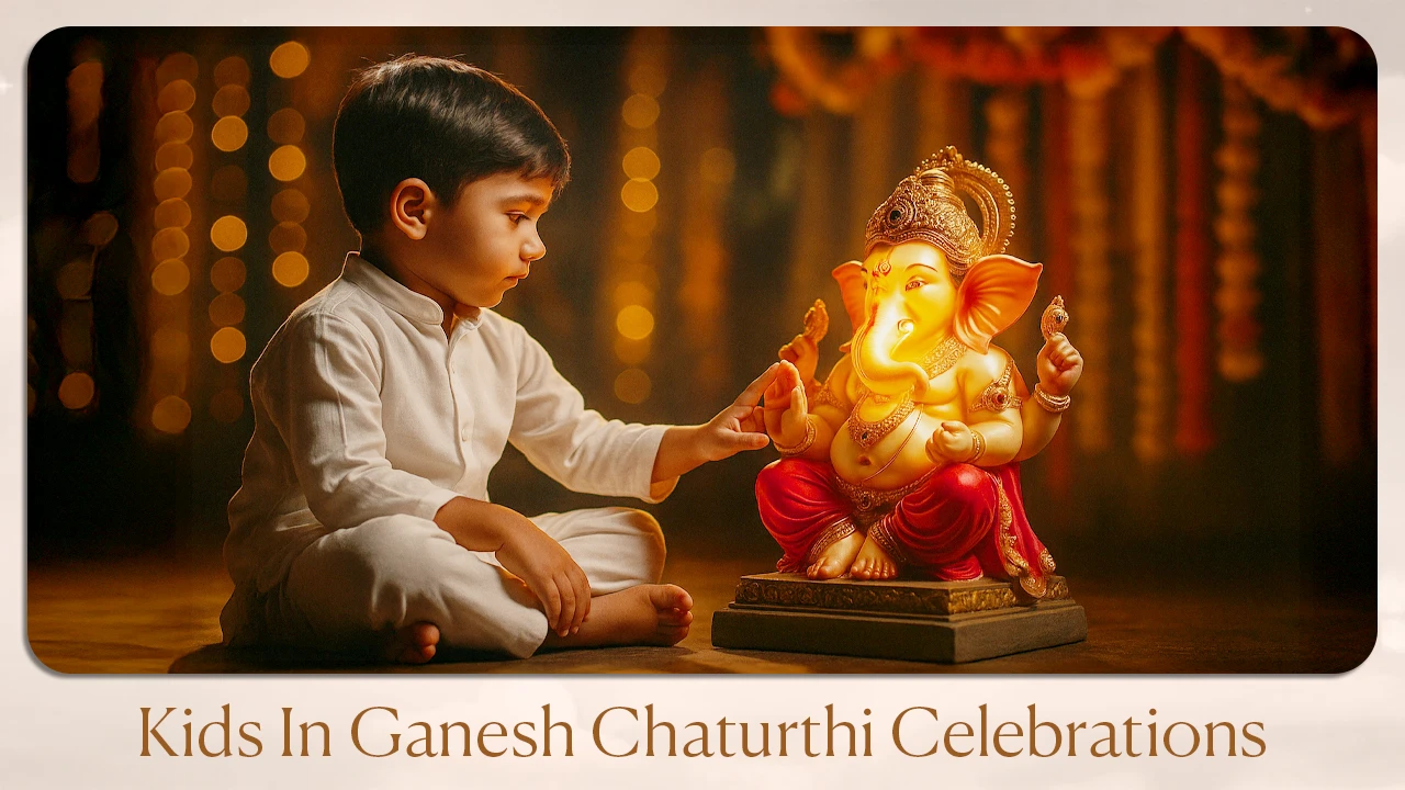 Kids In Ganesh Chaturthi Celebrations